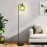 Floor Lamps for living room bright lighting with Glass lampshade, Modern Bright Floor Lamp E26 Base Industrial Standing lamp for beroom, Tall Pole Lamps Office