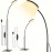 Modern LED Floor Lamp with Adjustable Gooseneck - 3 Color Temperature Modes (300K-6000K), Button Control, USB Power, Suitable for Reading, Decorating, Living Room, Bedroom