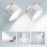 2Pcs Motion Sensor Wall Light - Indoor Rechargeable Battery Operated LED Wall Lamp with 360° Rotation, 3 Color Temperatures, Wireless, for Bedroom, Study, Corridor, Picture