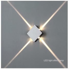 1pc Modern LED Wall Sconce - Sleek Aluminum Design, Versatile Round Shape for Living Rooms & KTV Ambiance
