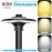 60w 3/ 4/ 5000K LED Post Top Lights Outdoor UL/ DLC Circular Area Light Fixture Exterior Garden 100-277VAC