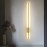 Modern Minimalistic Metal Wall Sconce, Adjustable Brightness Wall-Mounted Fixture for Living Room, Bedroom, Stairwell, Corridor - Installation Hardware Included, Room Electrical Hardwiring, 85V-265V Without Battery - Golden