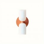 1pc Led Bulb Wall Lights, Vintage French Wall Sconces With White Glass Shade, Colourful Metal Wall Lighting, Wall Lamp For Bedroom, Reading, Study, Bedside, Hallway, Living Room, Entryway