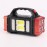 1pc Portable Solar Handheld Flashlight With Cob And Side Light - 8 Light Modes For Outdoor Hunting, Boating, Camping, And Home Emergency - Usb Cable Charging Included
