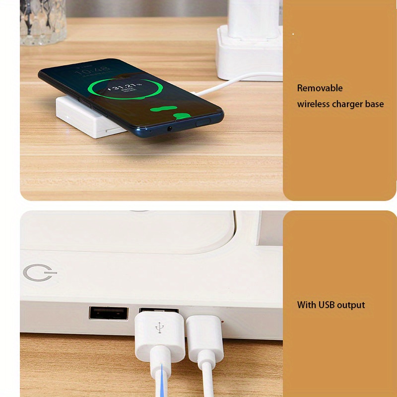 1pc led night lamp balance suspension table desk lamp cordless night light usb charging port bedroom lamp home decor details 7