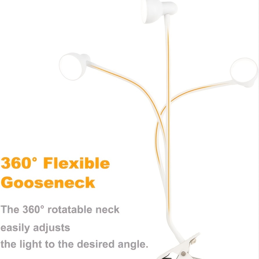 brighten up your home with this eye protection led clip light table lamp details 5
