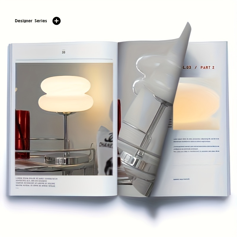 century modern usb powered table lamp solid color metal base glass shade dimmable button control adjustable illumination suitable for living room reading decorative desk lamp with built in led details 1