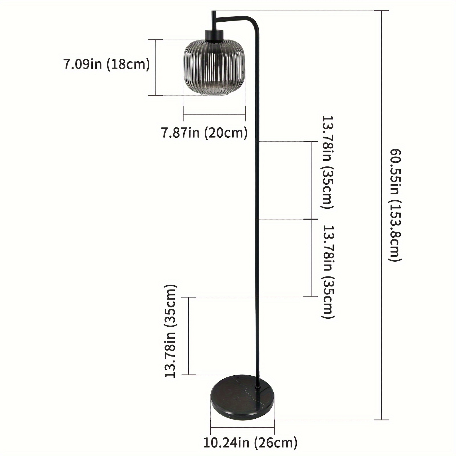 floor lamps for living room bright lighting with glass lampshade modern bright floor lamp e26 base industrial standing lamp for tall pole lamps office details 2
