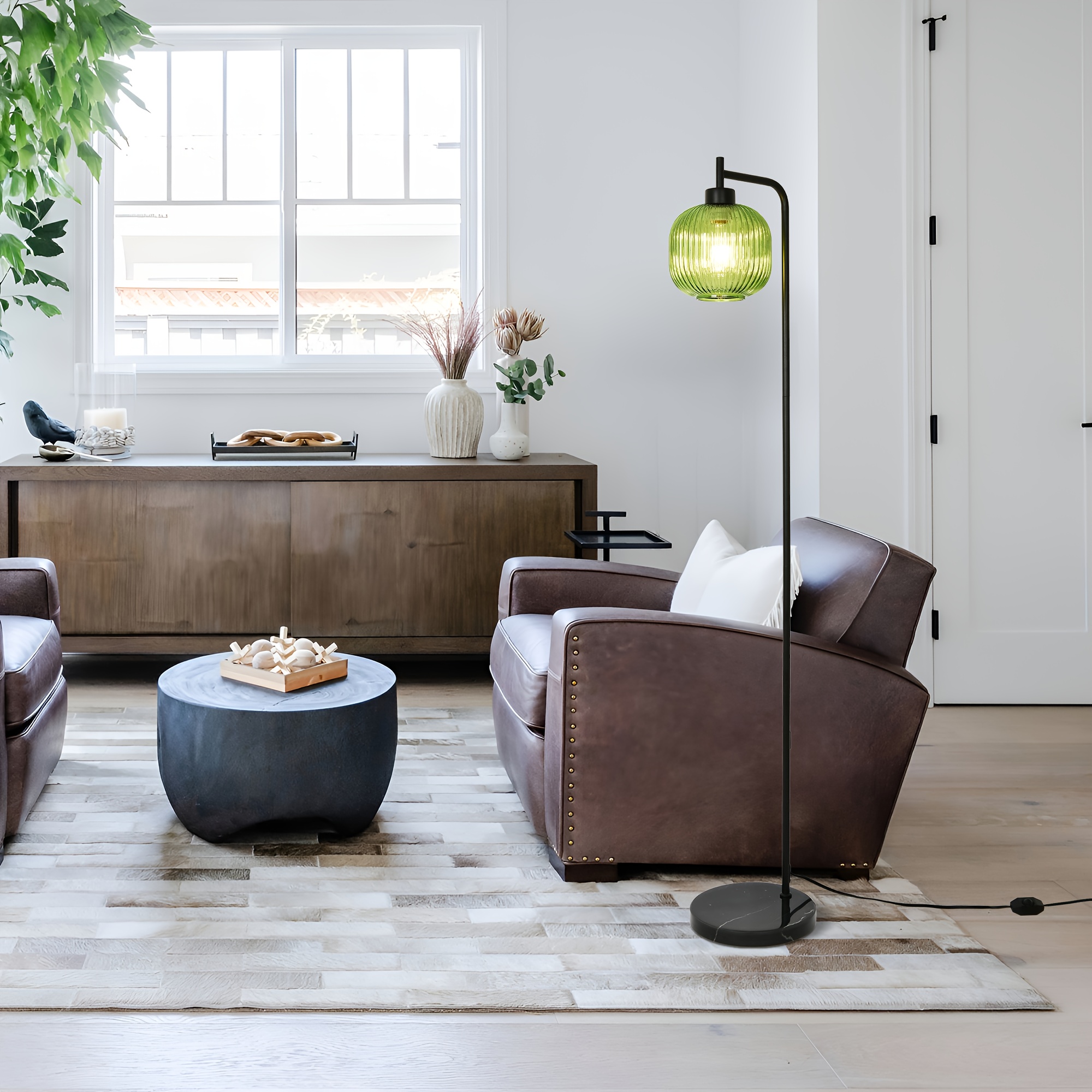floor lamps for living room bright lighting with glass lampshade modern bright floor lamp e26 base industrial standing lamp for tall pole lamps office details 4