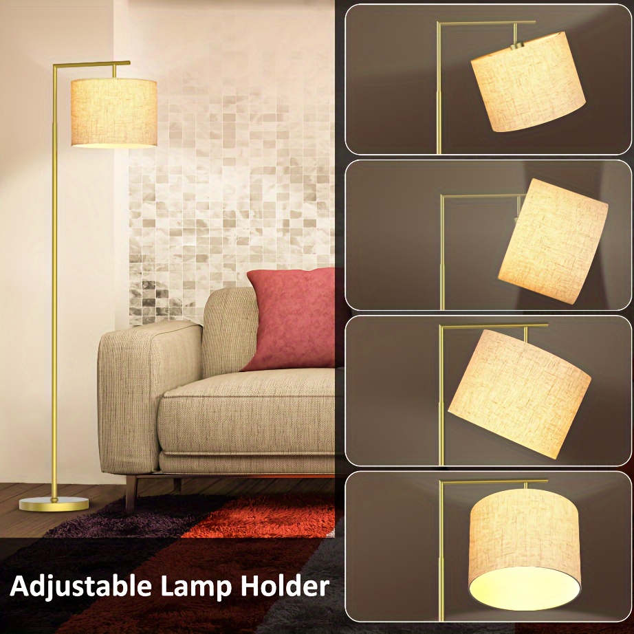 1pc remote controlled arc floor lamp with bulb traditional style metal material adjustable for living room and bedroom decor details 3