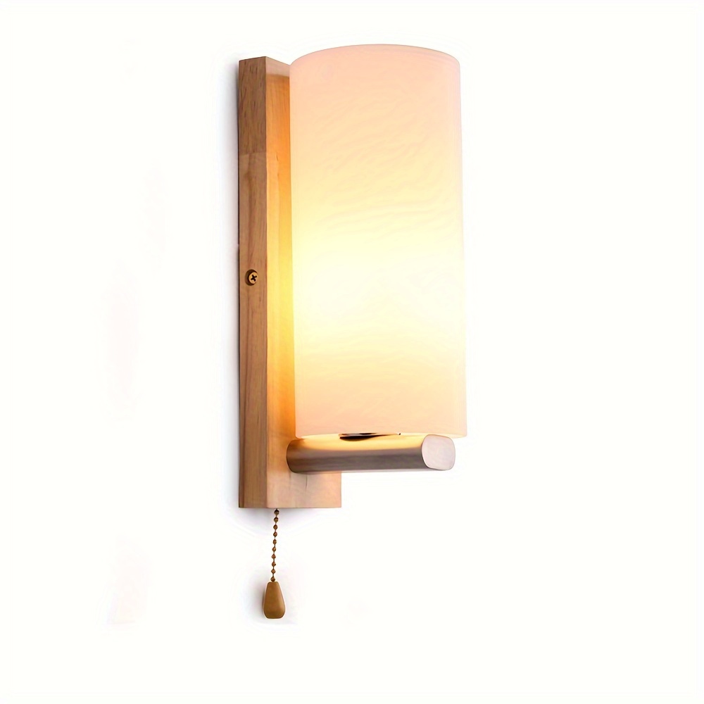 nordic wall sconce led wall lighting light fixture w glass lampshade details 0