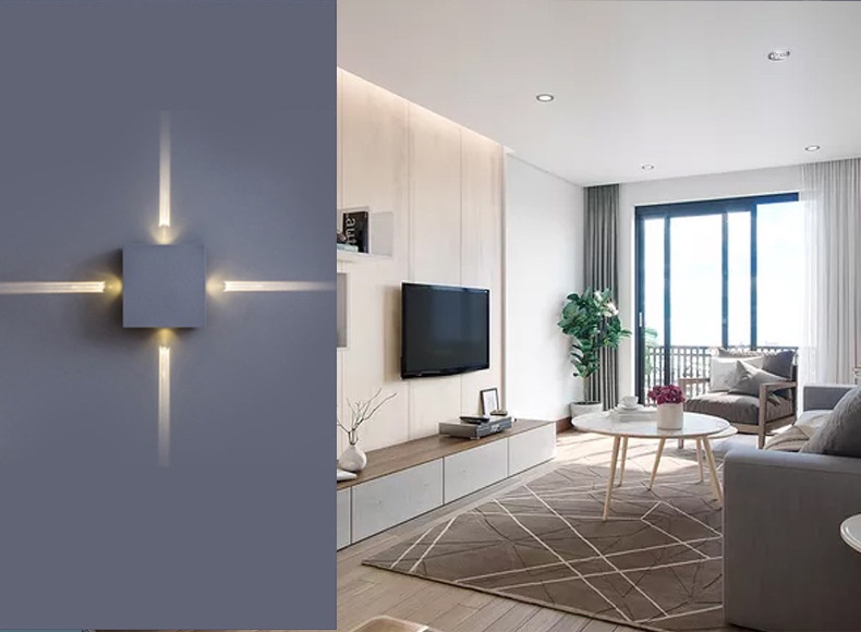 1pc wall light simple modern led light creative ktv living room light round aluminum details 0