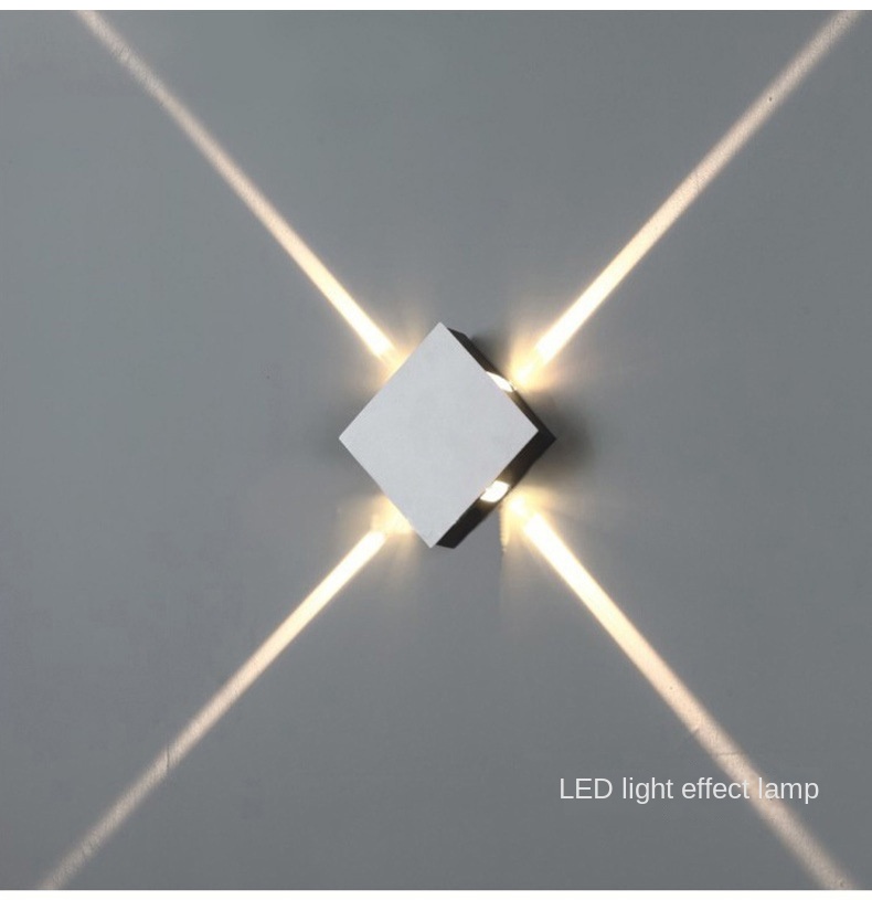 1pc wall light simple modern led light creative ktv living room light round aluminum details 4