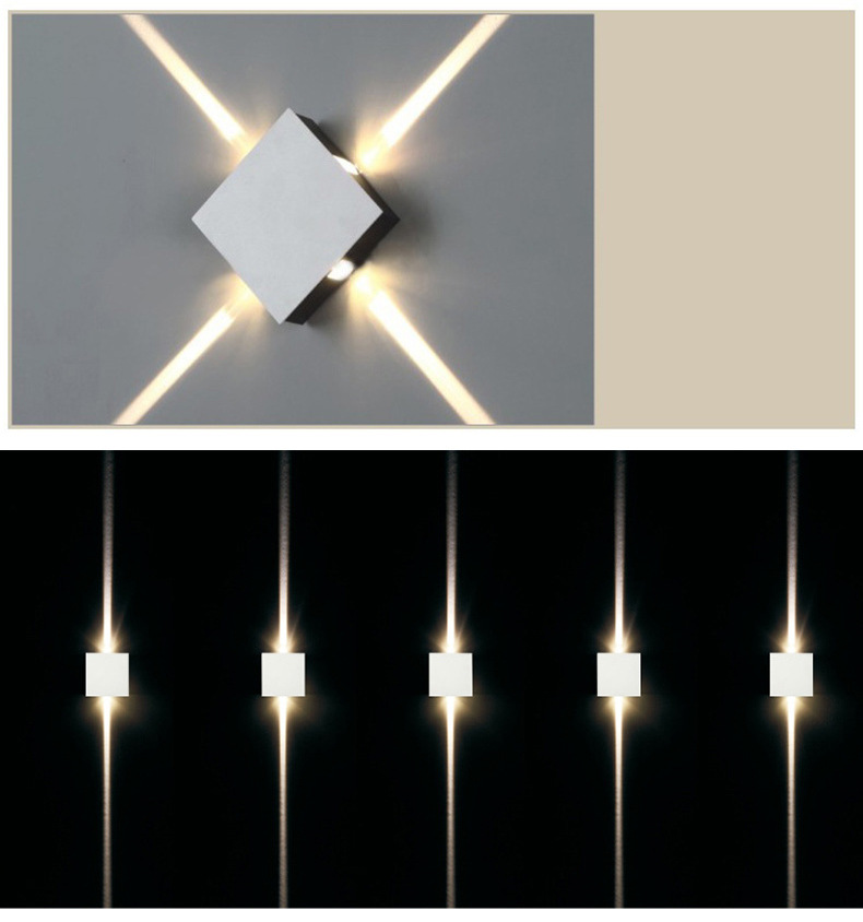 1pc wall light simple modern led light creative ktv living room light round aluminum details 8