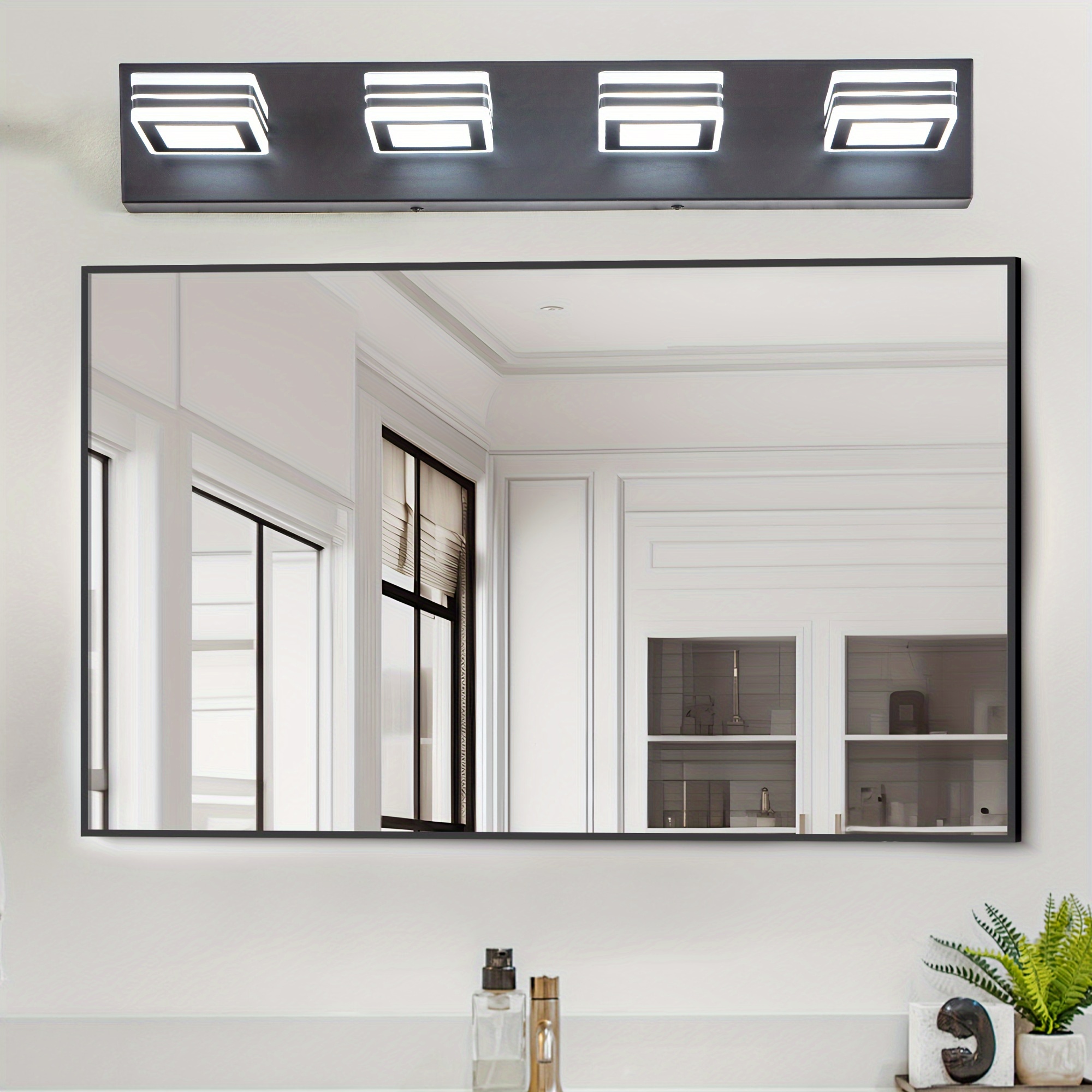 style simple 4 mirror headlights living room bathroom vanity luxury wall lamp details 4