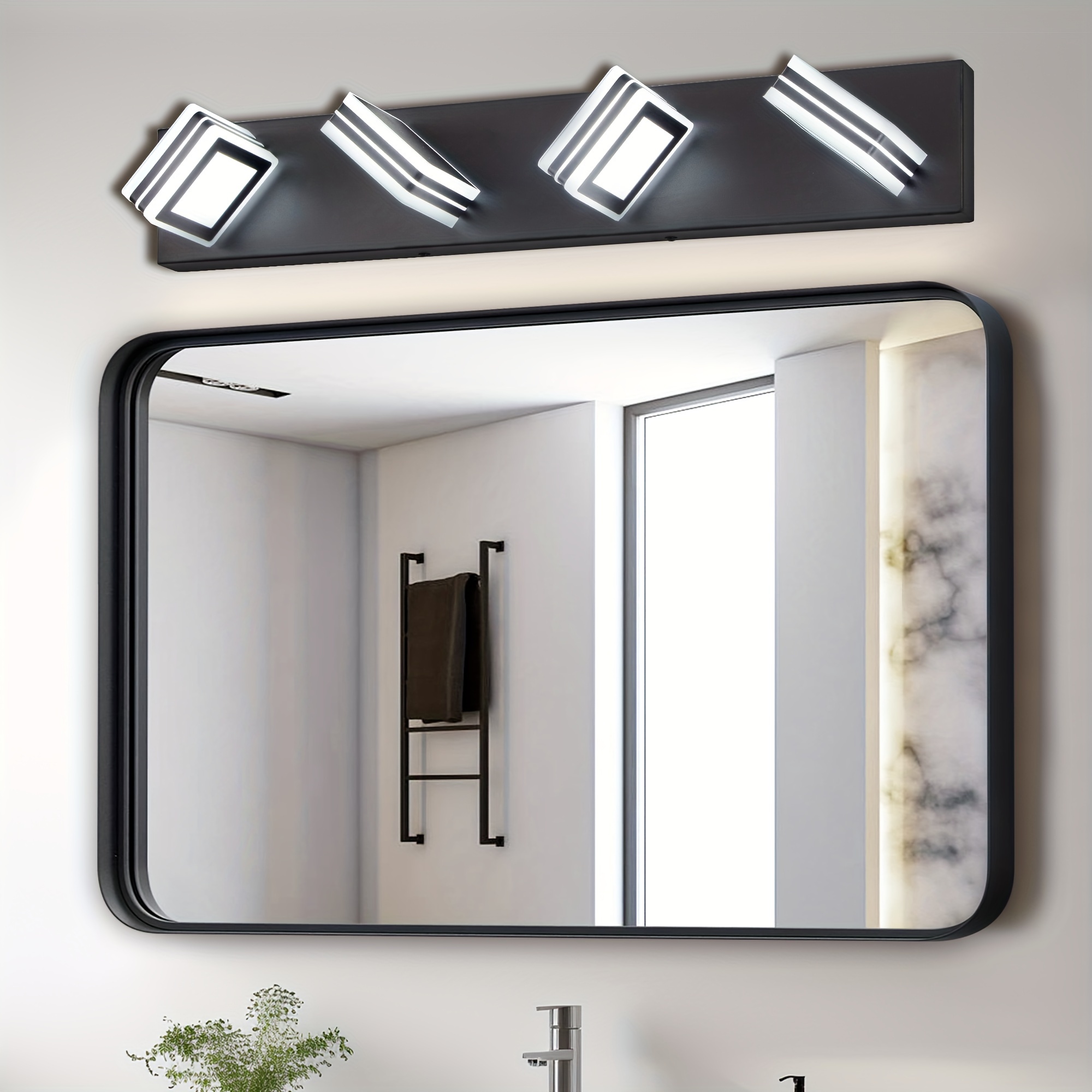 style simple 4 mirror headlights living room bathroom vanity luxury wall lamp details 5