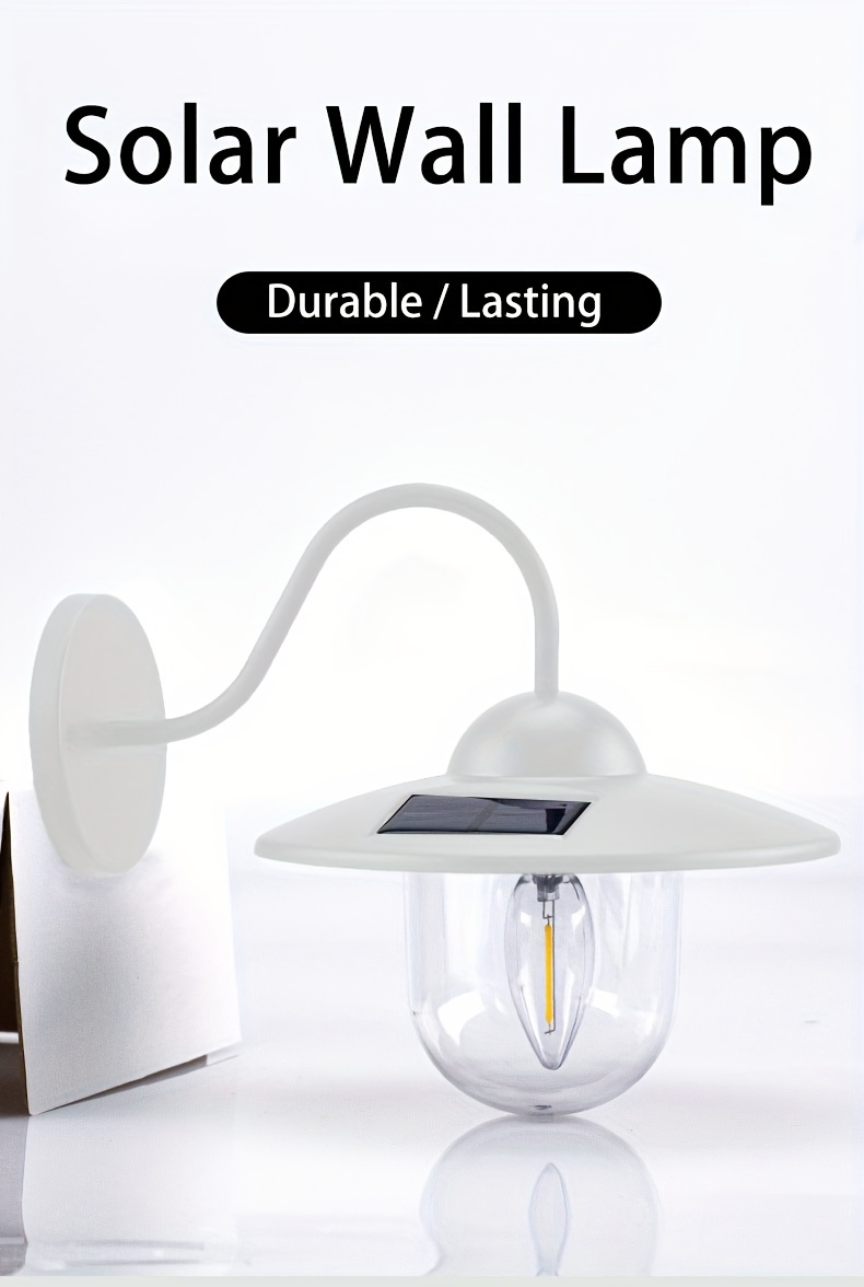 1pc nordic simple wall lights american retro wall lights solar rechargeable light outdoor wall lights details 0