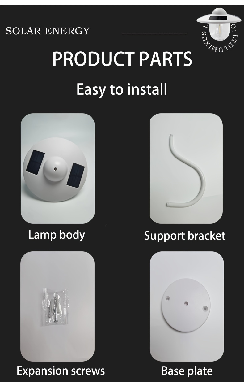 1pc nordic simple wall lights american retro wall lights solar rechargeable light outdoor wall lights details 2