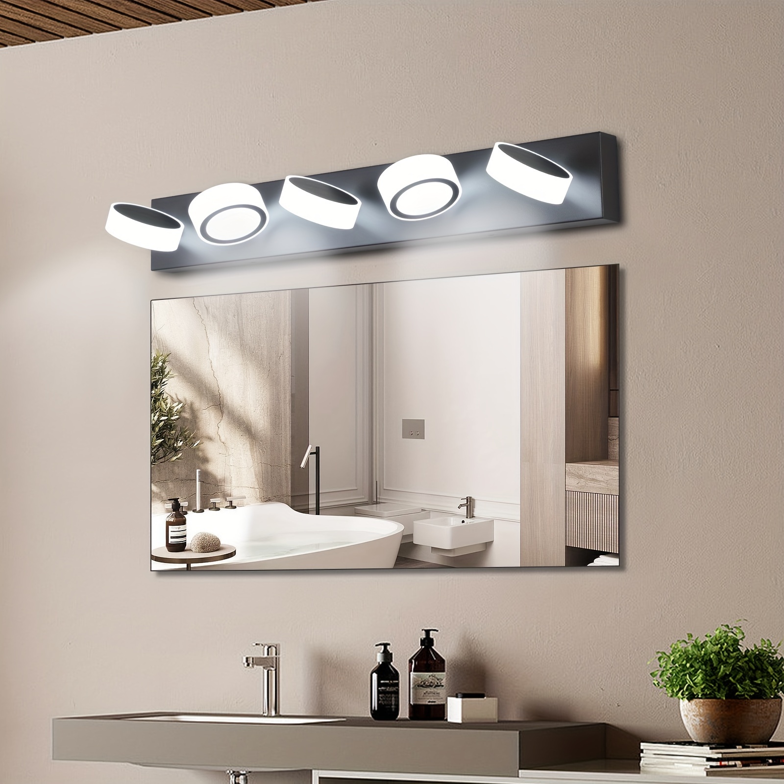luxury wall mounted bathroom led5 headlight suitable for bathroom bedroom vanity hotel background wall painting decorative light details 1