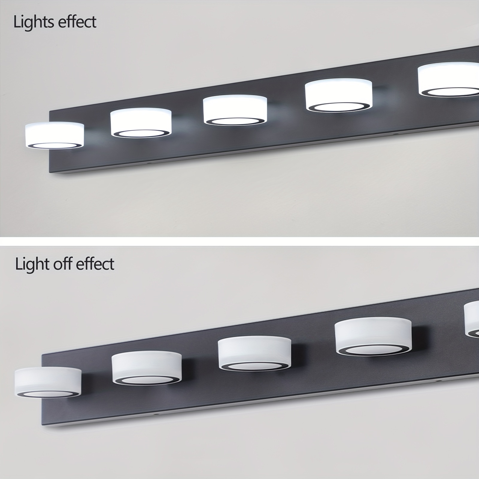 luxury wall mounted bathroom led5 headlight suitable for bathroom bedroom vanity hotel background wall painting decorative light details 3
