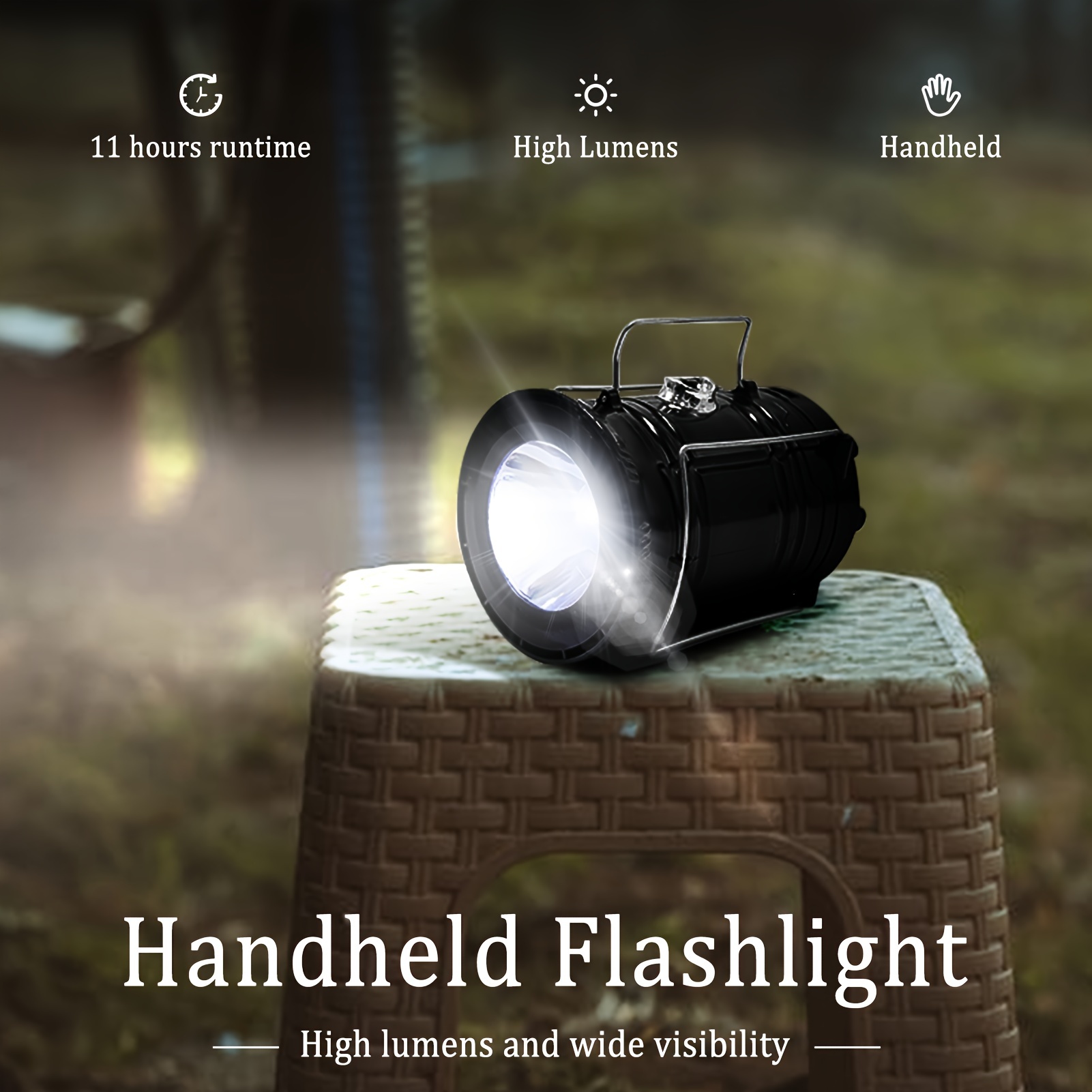 collapsible portable led camping lantern lightweight waterproof solar usb rechargeable led flashlight survival kits for indoor outdoor home emergency outages hiking hurricane 4 pack details 2