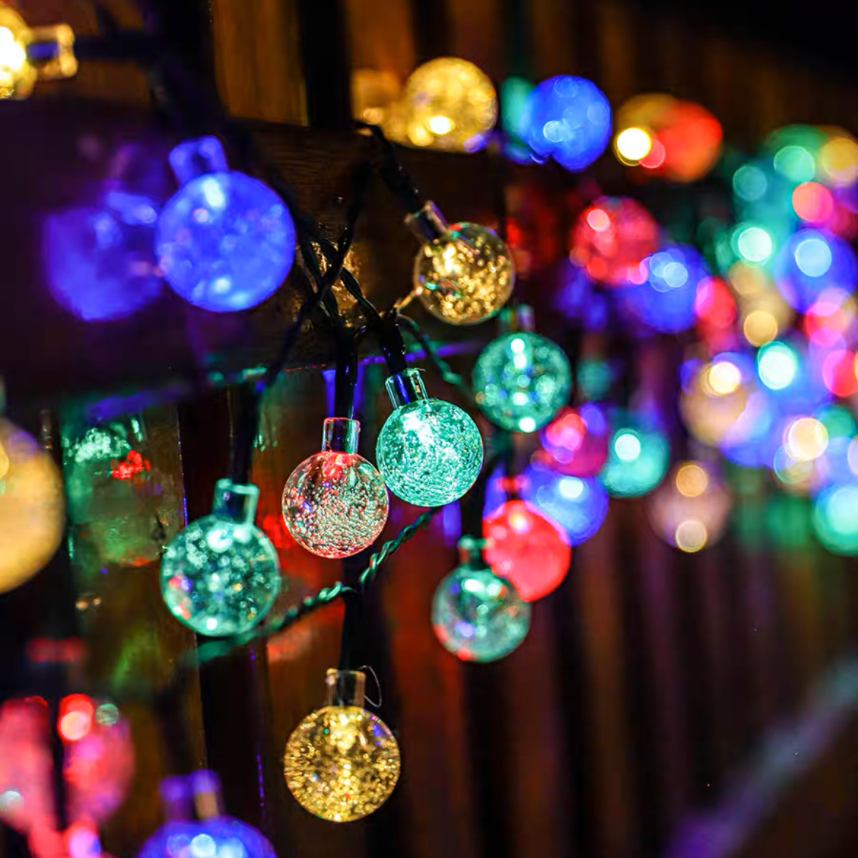 1pc 39ft 100 led solar string lights outdoor globe string lights waterproof ball lights solar patio lights with 8 modes for garden lawn patio gazebo yard outdoor details 3