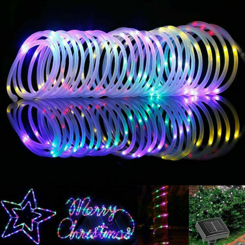light up your garden with 22m 12m 7 led string lights waterproof tube rope garland for all occasions details 1