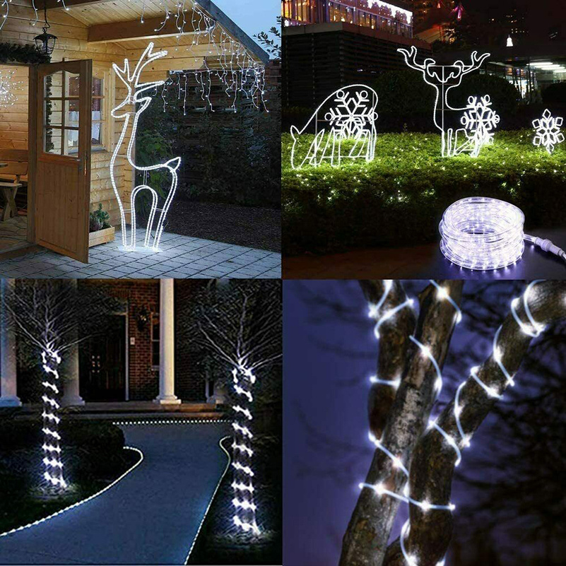 light up your garden with 22m 12m 7 led string lights waterproof tube rope garland for all occasions details 5