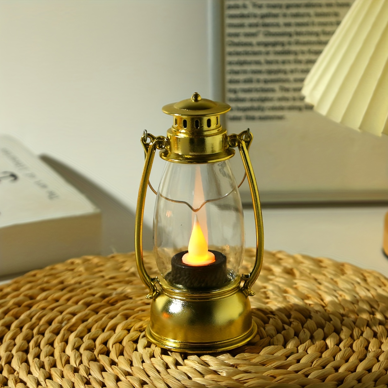 charming led kerosene style lamp with nostalgic perfect for garden party decor includes batteries details 7